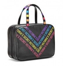 Victoria's Secret Super Necessaire Para Viagem Rainbow Black com Gancho